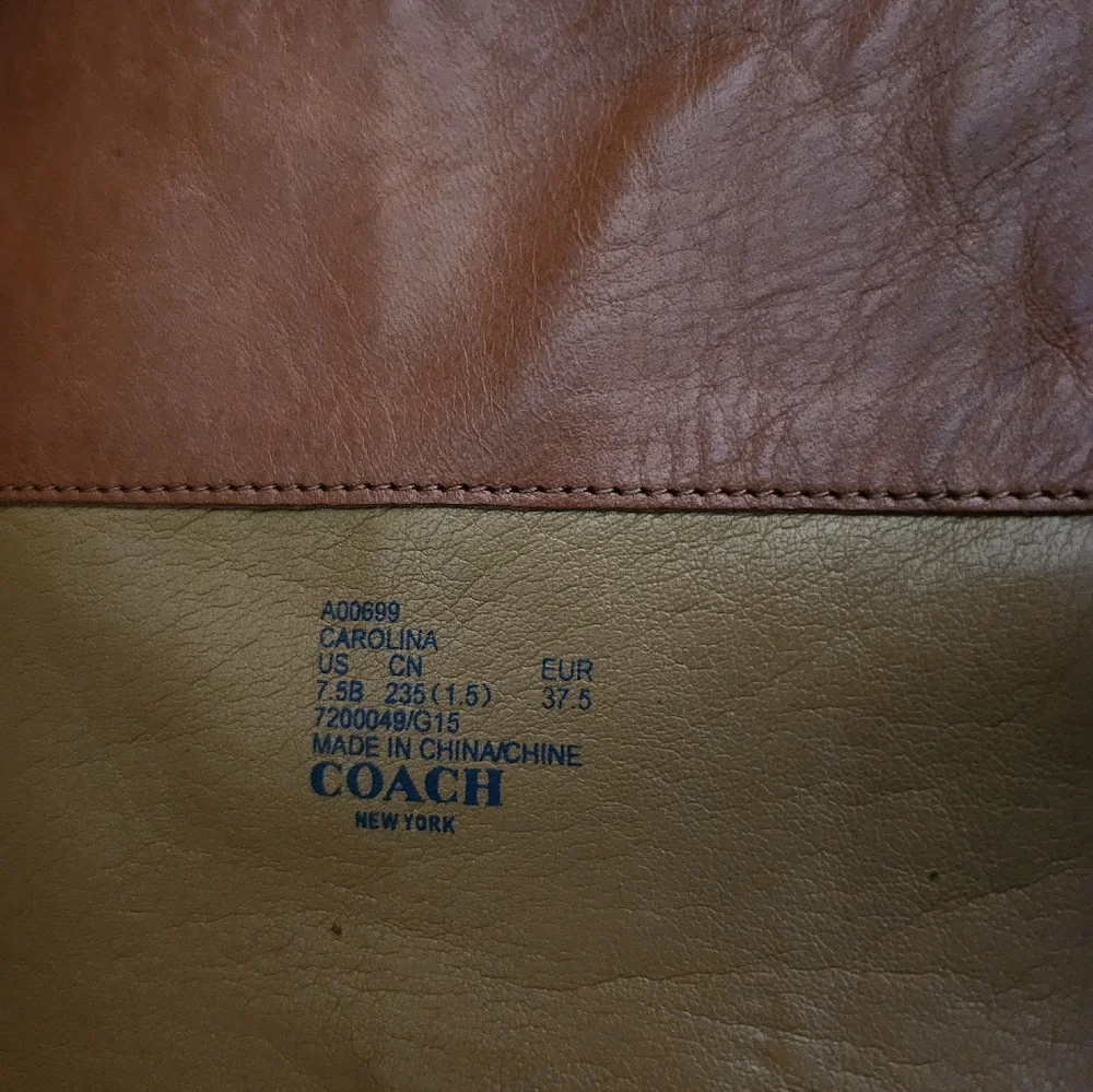 Coach Carolina Calf Leather Riding Boots size 7.5 - Picture 8 of 11